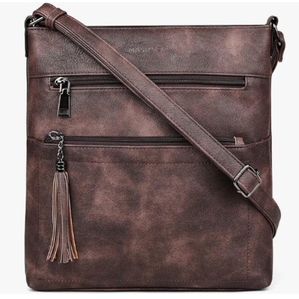MASINTOR Crossbody Purse Multi Pocket Casual Crossbody Bag, NWOT